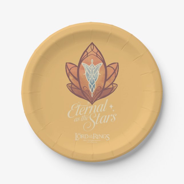 Plato De Papel Eterno como las Estrellas Evenstar Gráfico (Anverso)