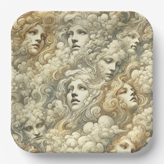 Plato De Papel Ethereal Drift – Gothic Victorian (Anverso)