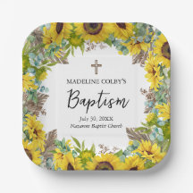 Eucalyptus Palm Boho Square Baptism