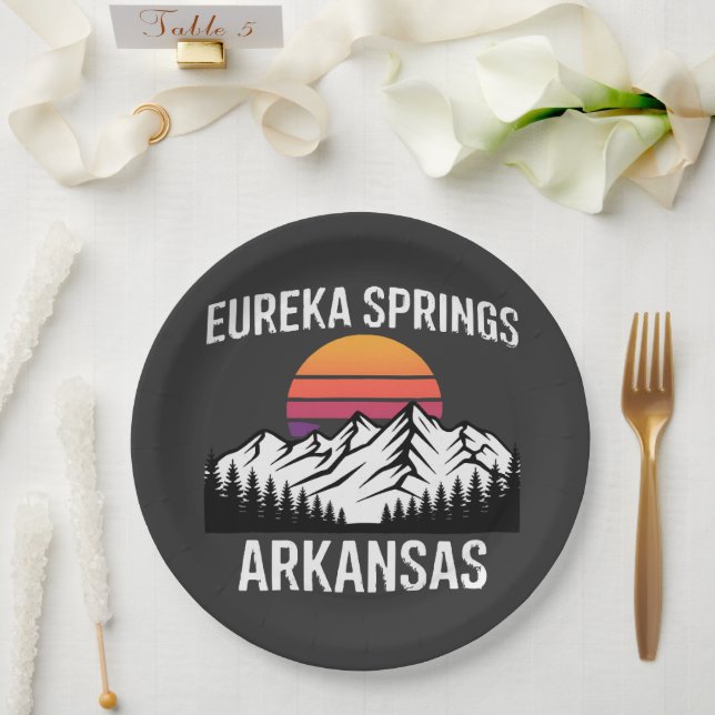Plato De Papel Eureka Springs (Boda)