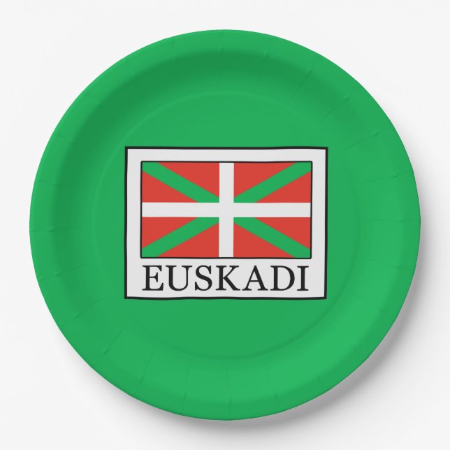 Plato De Papel Euskadi (Anverso)