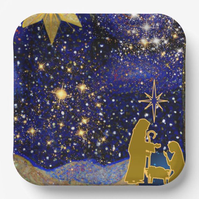 Plato De Papel Eve navidades (Anverso)