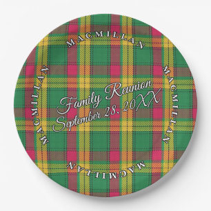 Plato De Papel Evento clásico Scots Clan MacMillan Tartan