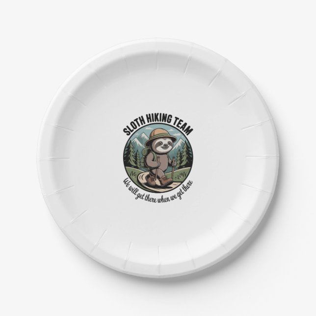 Plato De Papel Eventualmente, Llegaremos A La Caminata De Sloth (Anverso)