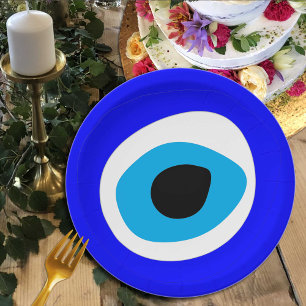 Plato De Papel Evil Eye Talisman y Arab Amulet /turco, griego