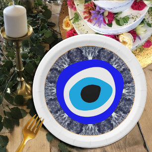Plato De Papel Evil Eye Talisman y Arab Amulet /turco, griego