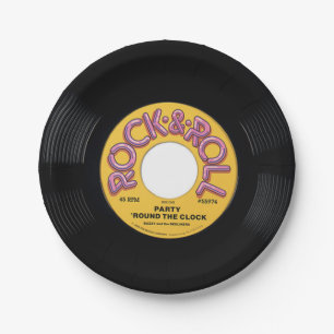 Plato De Papel Expediente del vintage 45 RPM