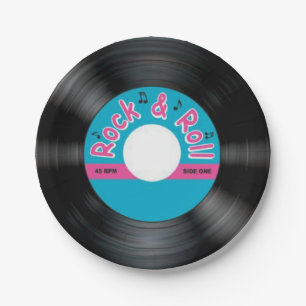 Plato De Papel Expediente del vintage 45 RPM