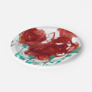 Plato De Papel Expresión de flor I