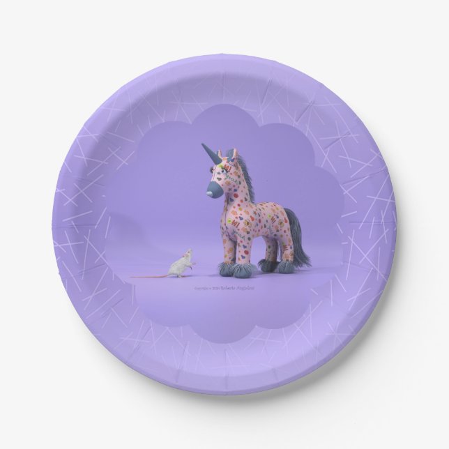 Plato De Papel Extraño encuentro arrojar almohada (Anverso)