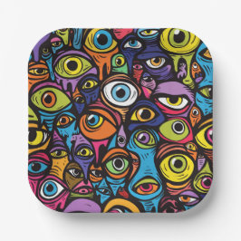 Plato De Papel Eye puede ver el diseño