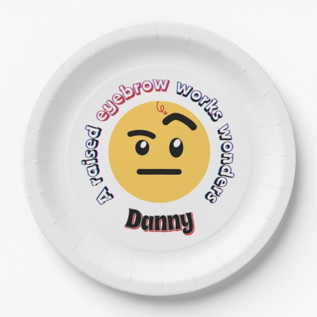 Plato De Papel Eyebrow Sass: A Raised Eyebrow Works Wonders (Anverso)