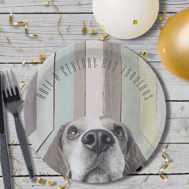 Plato De Papel Fabuloso 50 cumpleaños Personalizado Placa de pape ("Half a Century and Fabulous"!
This collection is perfect for your next 50th birthday celebration!)
