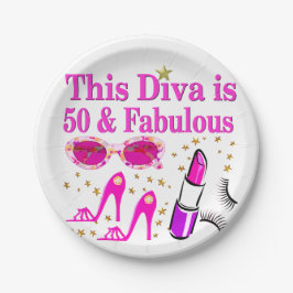 PLATO DE PAPEL FABULOSO 50 DIVA