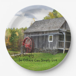 Plato De Papel Fácil de vivir