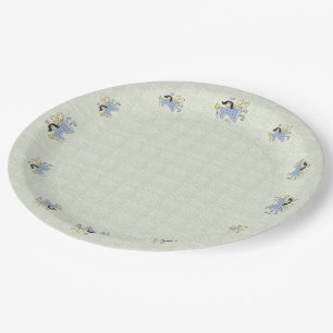 Plato De Papel FAERIES en azul