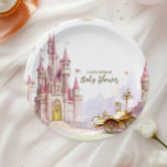 Plato De Papel Fairytale Magic and Enchanted Story Baby Shower<br><div class="desc">Haz que tu ducha de bebé sea aún más mágica con nuestras placas de papel Baby Shower de Once Upon a Time Fairytale Castle. Diseñados para complementar la celebración temática de las princesas, estos platos cuentan con un magnífico castillo de cuentos de hadas adornado con suaves tonos pastel, detalles brillantes...</div>