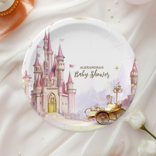 Plato De Papel Fairytale Magic and Enchanted Story Baby Shower (Subido por el creador)