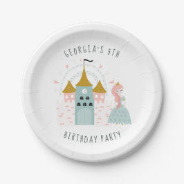 Plato De Papel Fairytale Princess Birthday Party