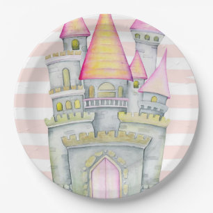 Plato De Papel Fairytale Princess Castle Birday Party