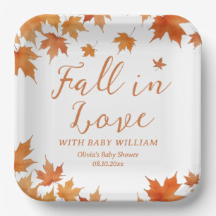 Plato De Papel Fall Baby Shower
