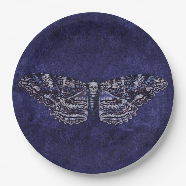 Plato De Papel Falln Deathshead Moth (Anverso)