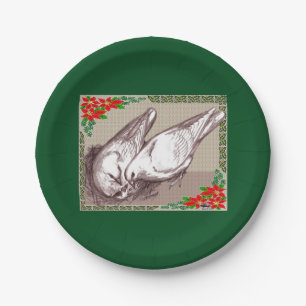 Plato De Papel Familia navidad