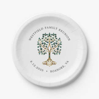 Plato De Papel Family Reunion Emerald Tree of Life