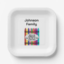 Plato De Papel Family Reunion Paper Plates Square