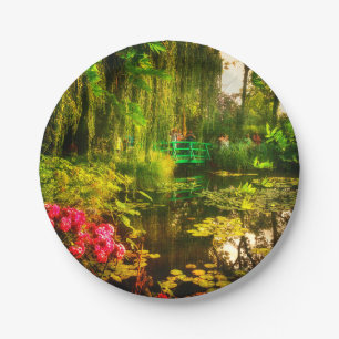 Plato De Papel Famoso Claude Monet Giverny Pond Lilies