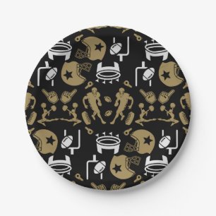 Plato De Papel Fanático americano