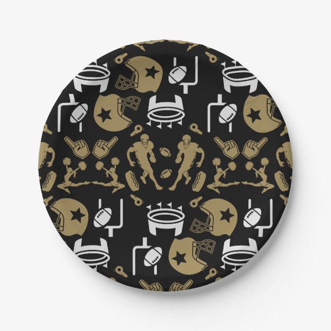 Plato De Papel Fanático americano (Anverso)