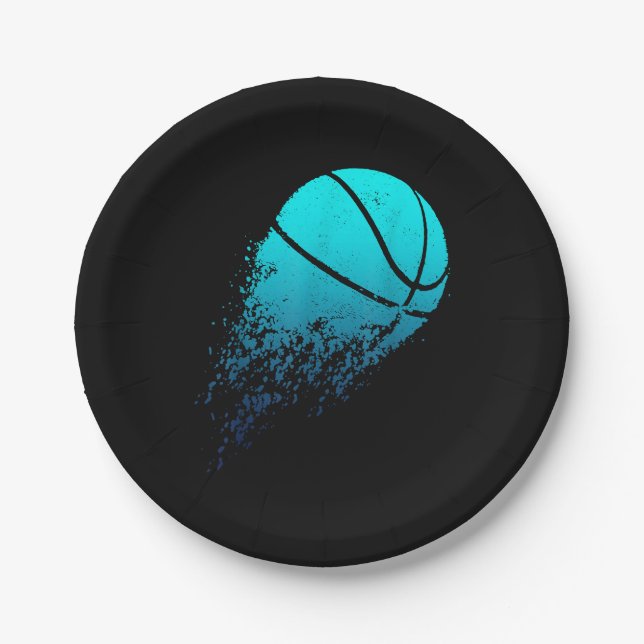 Plato De Papel Fanático de baloncesto Baller Deportes (Anverso)