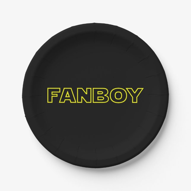PLATO DE PAPEL FANBOY (Anverso)
