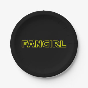 PLATO DE PAPEL FANGIRL