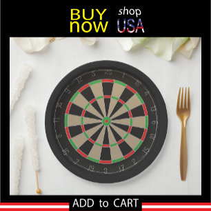 Plato De Papel Fans de Darts 🎯 😍 Dartboard