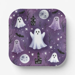 Plato De Papel Fantasma, casas embrujadas, lunas completas y murc