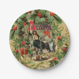 Plato De Papel Fantasma del Ilustracion actual de Navidad