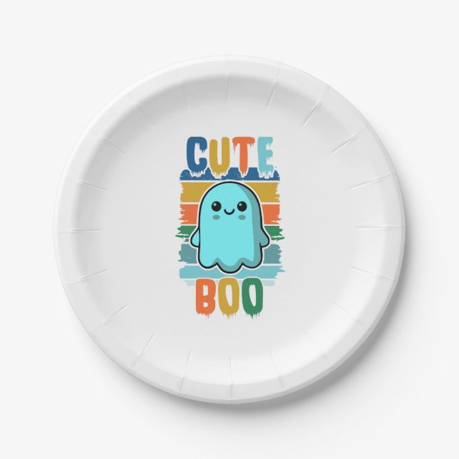 Plato De Papel Fantasma retro vintage (Anverso)