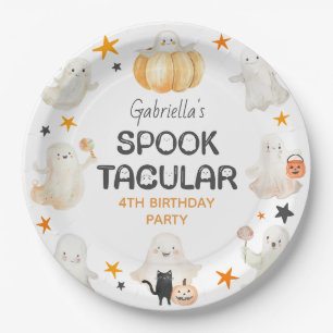 Plato De Papel Fantasmas amistosos Niños Spooktaculares Fiesta de