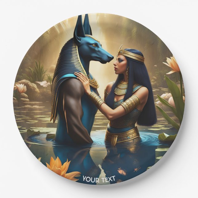 Plato De Papel Fantasy Cute Vivid Egypt God Woman (Anverso)
