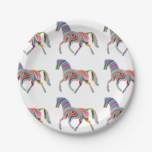 Plato De Papel Fantasy Horse Fiesta
