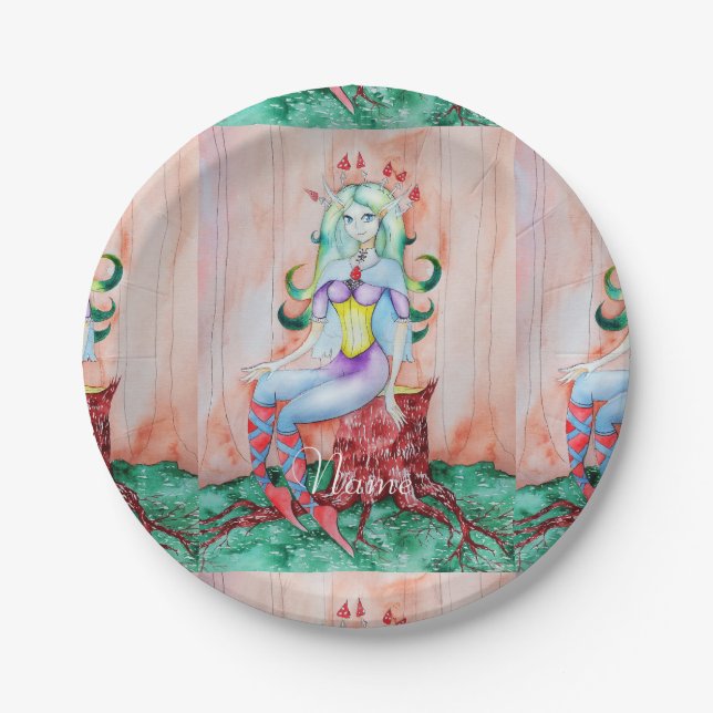 Plato De Papel Fantasy Pixie Fairy Thunder_Cove (Anverso)