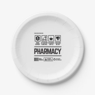 Plato De Papel farmacia