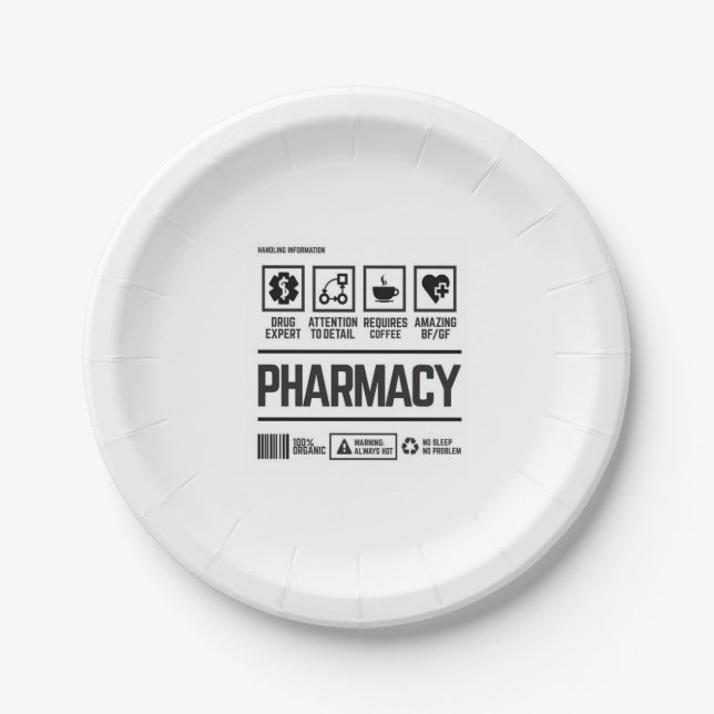 Plato De Papel farmacia (Anverso)
