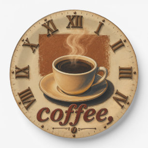 Plato De Papel  Farmhouse Rustic Vintage Kitchen Coffee Cup 