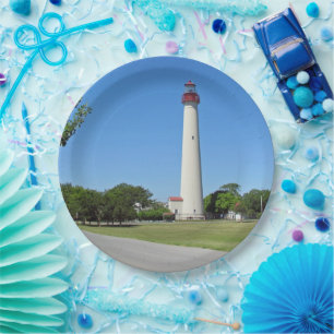 Plato De Papel Faro de Cape May
