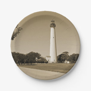 Plato De Papel Faro de Cape May
