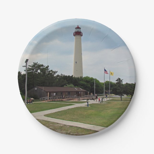Plato De Papel Faro de Cape May (Anverso)