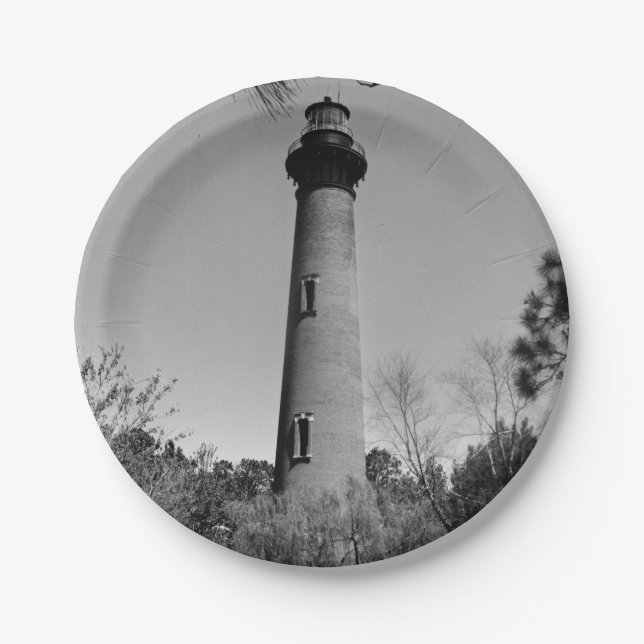 Plato De Papel Faro de Currituck (Anverso)